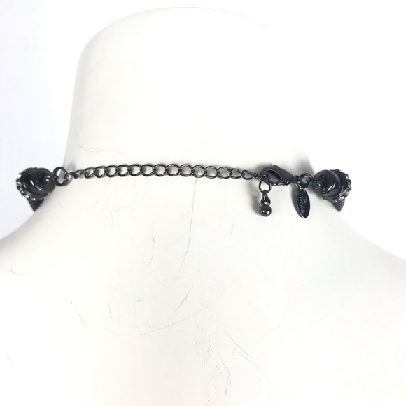 Lia Sofia Black Silver Statement Necklace - Picture 4 of 5